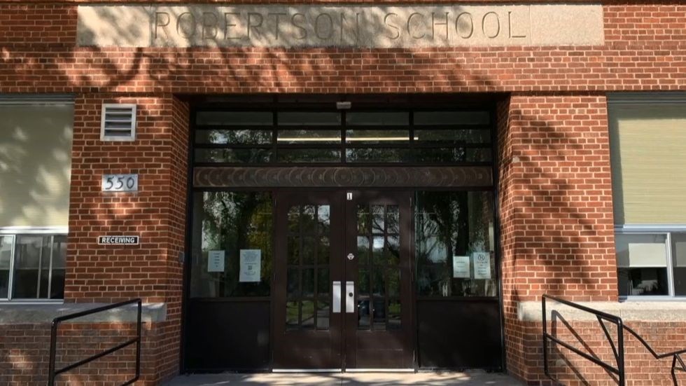 Front of school